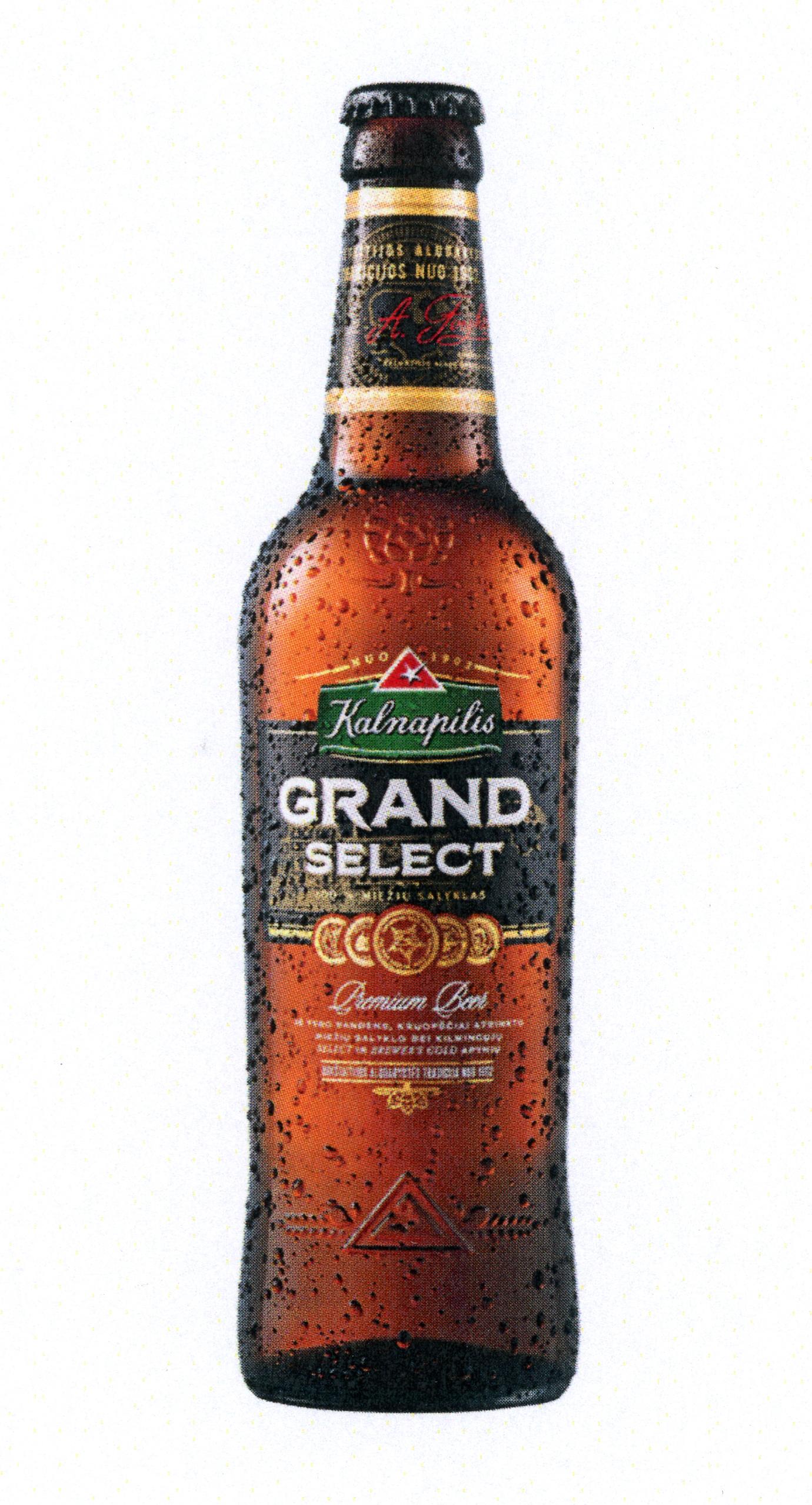 Prekės ženklas: Kalnapilis GRAND SELECT Premium Beer